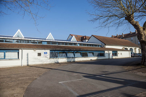 Détail de façade ouest des ateliers. © Région Bourgogne-Franche-Comté, Inventaire du patrimoine