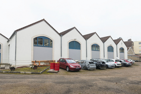 Les pignons nord-ouest des ateliers. © Région Bourgogne-Franche-Comté, Inventaire du patrimoine