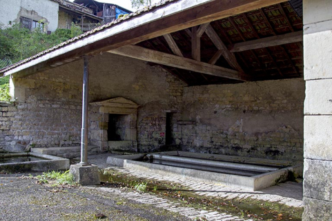 Le lavoir, rue de la Fontaine. © Région Bourgogne-Franche-Comté, Inventaire du patrimoine
