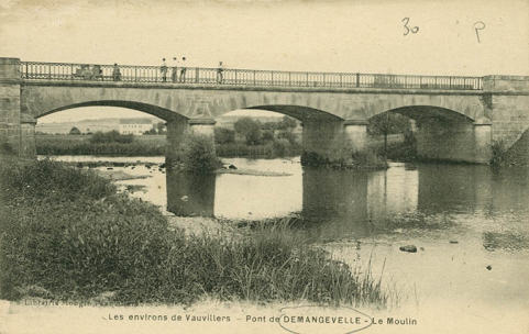 Pont de Demangevelle. Le moulin. Carte postale. © Région Bourgogne-Franche-Comté, Inventaire du patrimoine Pont de Demangevelle. Le moulin. Carte postale. © Région Bourgogne-Franche-Comté, Inventaire du patrimoine