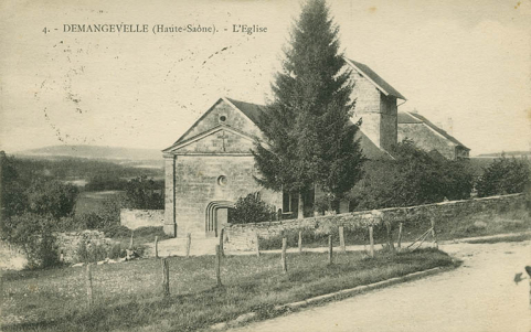 Demangevelle. L'église. Carte postale. © Région Bourgogne-Franche-Comté, Inventaire du patrimoine Demangevelle. L'église. Carte postale. © Région Bourgogne-Franche-Comté, Inventaire du patrimoine