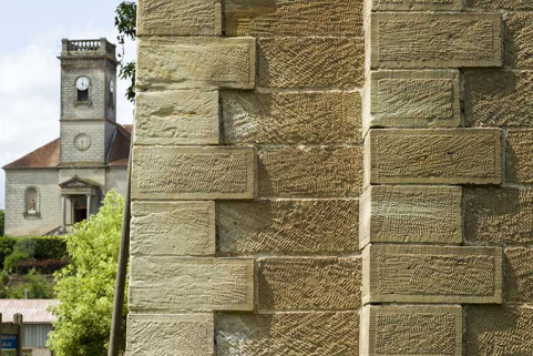 Détail de la maçonnerie des piles du viaduc. © Région Bourgogne-Franche-Comté, Inventaire du patrimoine