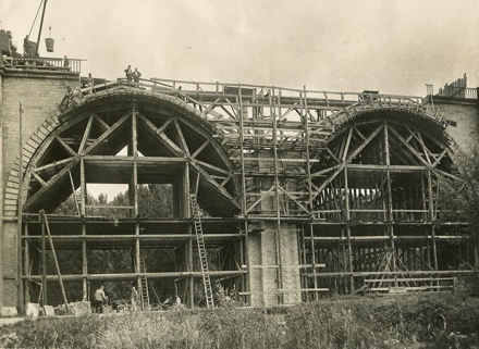 Reconstruction du viaduc après la Seconde Guerre mondiale. © Région Bourgogne-Franche-Comté, Inventaire du patrimoine