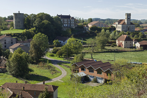 Vue sur la tuilerie Calvie et Cie depuis la "Côte". © Région Bourgogne-Franche-Comté, Inventaire du patrimoine