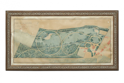 Projet d'aménagment du parc par Henri MIchel. © Région Bourgogne-Franche-Comté, Inventaire du patrimoine Projet d'aménagment du parc par Henri MIchel. © Région Bourgogne-Franche-Comté, Inventaire du patrimoine