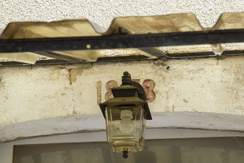 Date de construction de la maison au dessus de la porte d'entrée. © Région Bourgogne-Franche-Comté, Inventaire du patrimoine Date de construction de la maison au dessus de la porte d'entrée. © Région Bourgogne-Franche-Comté, Inventaire du patrimoine