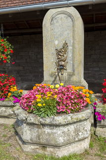 Détail de la borne. © Région Bourgogne-Franche-Comté, Inventaire du patrimoine