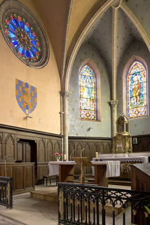 Vue intérieure du choeur. © Région Bourgogne-Franche-Comté, Inventaire du patrimoine