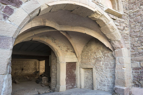 Les voûtes d'ogives du porche. © Région Bourgogne-Franche-Comté, Inventaire du patrimoine