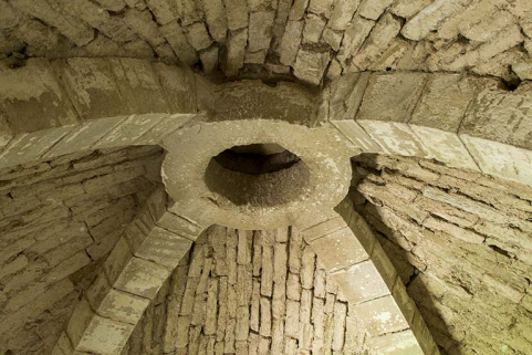 Détail de la clé de voûte. © Région Bourgogne-Franche-Comté, Inventaire du patrimoine