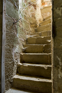 Escalier du donjon. © Région Bourgogne-Franche-Comté, Inventaire du patrimoine