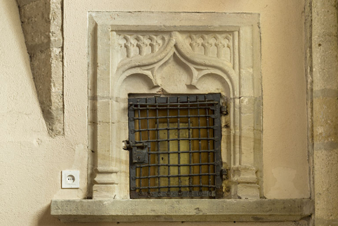 Vue rapprochée de l'armoire eucharistique. © Région Bourgogne-Franche-Comté, Inventaire du patrimoine