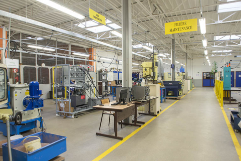 Vue intérieure d'un atelier : maintenance. © Région Bourgogne-Franche-Comté, Inventaire du patrimoine