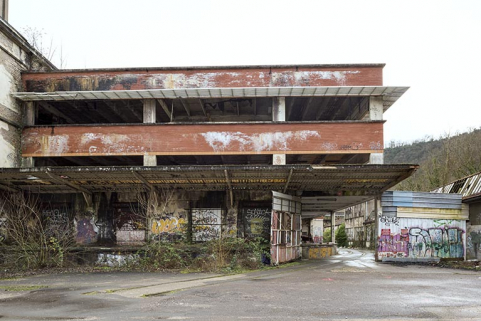 Etat en 2016. Usine A : angle sud-ouest de la cantine. © Région Bourgogne-Franche-Comté, Inventaire du patrimoine