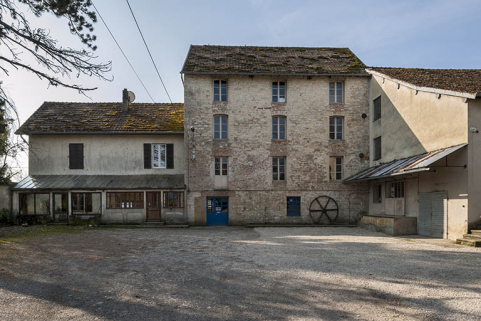 Façades nord du logement et de la minoterie.  © Région Bourgogne-Franche-Comté, Inventaire du patrimoine