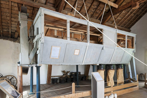 Troisième étage. La bluterie. © Région Bourgogne-Franche-Comté, Inventaire du patrimoine