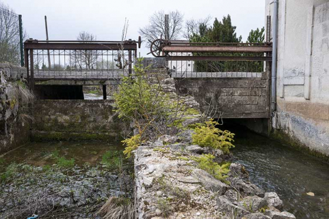 Vestiges du local des turbines. © Région Bourgogne-Franche-Comté, Inventaire du patrimoine