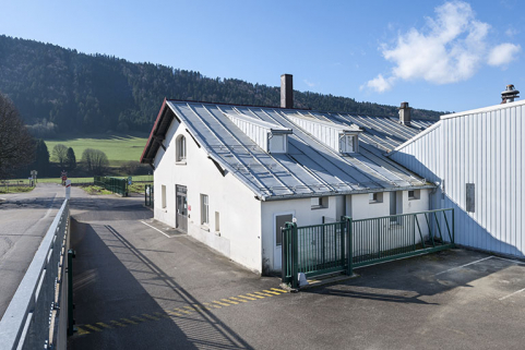 Partie sud du bâtiment originel (bureaux). © Région Bourgogne-Franche-Comté, Inventaire du patrimoine