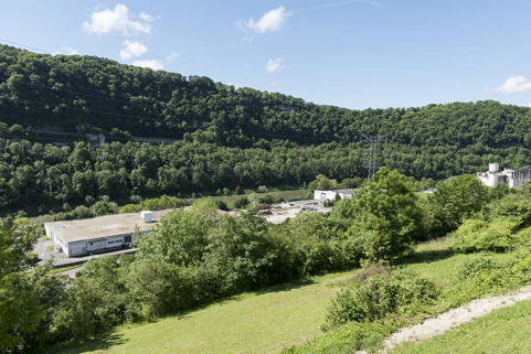 Etat en 2016. Usine C : vue d'ensemble plongeante, depuis le nord. © Région Bourgogne-Franche-Comté, Inventaire du patrimoine