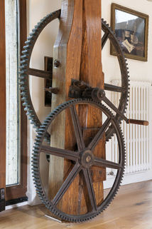 Mécanisme de levage de la roue. © Région Bourgogne-Franche-Comté, Inventaire du patrimoine