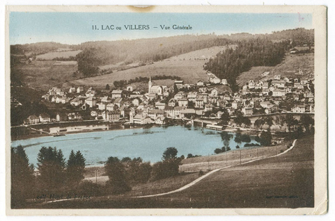 11. Lac ou Villers - Vue générale [depuis le sud-est], 2e quart 20e siècle. © Région Bourgogne-Franche-Comté, Inventaire du patrimoine