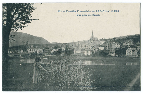 653 - Frontière franco-suisse - Lac-ou-Villers - Vue prise des Bassots, 1er quart 20e siècle [avant 1908]. © Région Bourgogne-Franche-Comté, Inventaire du patrimoine