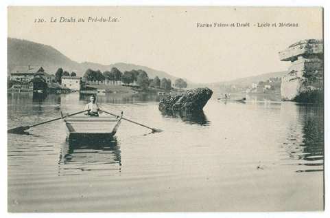 120. Le Doubs au Pré-du-Lac, 1ère moitié 20e siècle. © Région Bourgogne-Franche-Comté, Inventaire du patrimoine