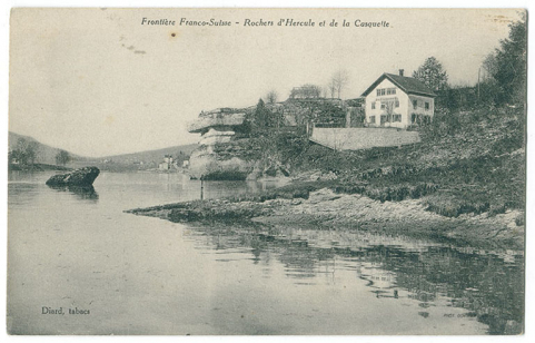 Frontière franco-suisse - Rochers d'Hercule et de la Casquette, 2e quart 20e siècle. © Région Bourgogne-Franche-Comté, Inventaire du patrimoine Frontière franco-suisse - Rochers d'Hercule et de la Casquette, 2e quart 20e siècle. © Région Bourgogne-Franche-Comté, Inventaire du patrimoine