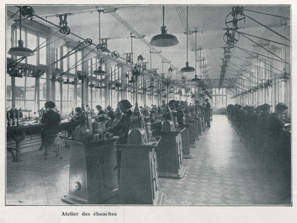 Atelier des ébauches, 1933. © Région Bourgogne-Franche-Comté, Inventaire du patrimoine