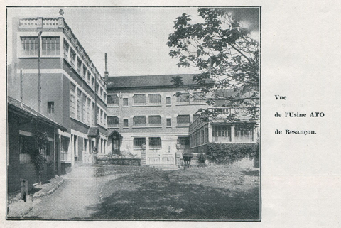 Vue de l'usine Ato de Besançon, 1933. © Région Bourgogne-Franche-Comté, Inventaire du patrimoine