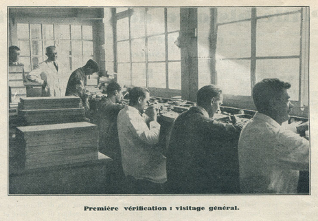 Première vérification : visitage général, 1933. © Région Bourgogne-Franche-Comté, Inventaire du patrimoine