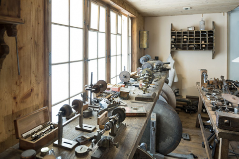 Musée : troisième salle. Reconstitution d'un atelier d'horlogerie à domicile. © Région Bourgogne-Franche-Comté, Inventaire du patrimoine Musée : troisième salle. Reconstitution d'un atelier d'horlogerie à domicile. © Région Bourgogne-Franche-Comté, Inventaire du patrimoine