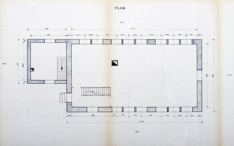 Etat des lieux [plan], vers 1983. © Région Bourgogne-Franche-Comté, Inventaire du patrimoine