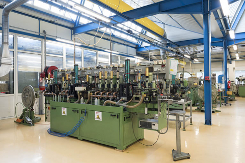 Atelier d'usinage : vue d'ensemble des machines. © Région Bourgogne-Franche-Comté, Inventaire du patrimoine Atelier d'usinage : vue d'ensemble des machines. © Région Bourgogne-Franche-Comté, Inventaire du patrimoine