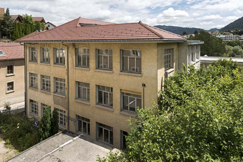 Usine : façade latérale droite, de trois quarts droite. © Région Bourgogne-Franche-Comté, Inventaire du patrimoine