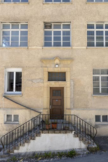 Usine : entrée sur la façade antérieure. © Région Bourgogne-Franche-Comté, Inventaire du patrimoine