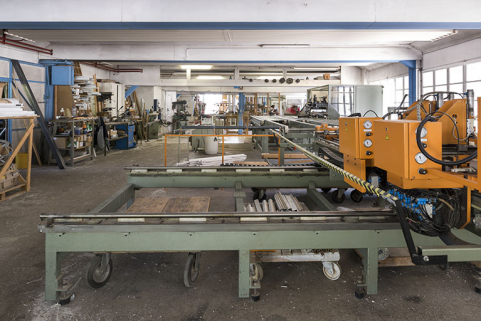 Site d'origine, atelier de fabrication nord : intérieur du deuxième niveau, depuis l'ouest. © Région Bourgogne-Franche-Comté, Inventaire du patrimoine