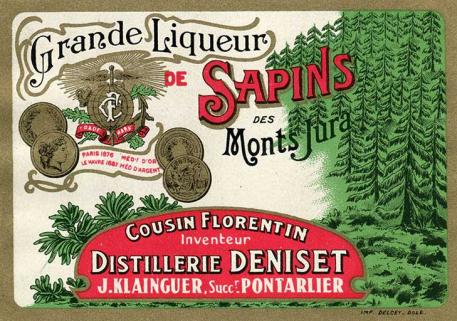 Etiquette d'une bouteille de liqueur, s.d. [2e moitié 20e siècle]. © Région Bourgogne-Franche-Comté, Inventaire du patrimoine