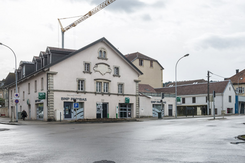 Vue de trois quarts des bâtiments nord. © Région Bourgogne-Franche-Comté, Inventaire du patrimoine