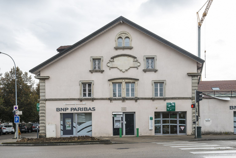 Pignon ouest de la maison Vichet (nord). © Région Bourgogne-Franche-Comté, Inventaire du patrimoine