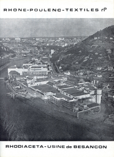 Rhône-Poulenc-Textiles RP. Rhodiacéta-Usine de Besançon, [vers 1970] © Région Bourgogne-Franche-Comté, Inventaire du patrimoine