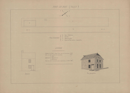 PLan de l'école des filles (1888). © Archives départementales de la Haute-Saône