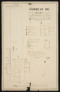 Plan d'aménagement du presbytère (1836). © Archives départementales de la Haute-Saône Plan d'aménagement du presbytère (1836). © Archives départementales de la Haute-Saône