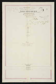 Construction d'un cimetière. [plans et élévations] 1853  © Région Bourgogne-Franche-Comté, Inventaire du patrimoine