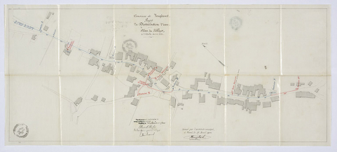 Projet de distribution d'eau. [plan] 1900 © Région Bourgogne-Franche-Comté, Inventaire du patrimoine