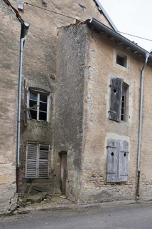 Détail du mur pignon. © Région Bourgogne-Franche-Comté, Inventaire du patrimoine Détail du mur pignon. © Région Bourgogne-Franche-Comté, Inventaire du patrimoine