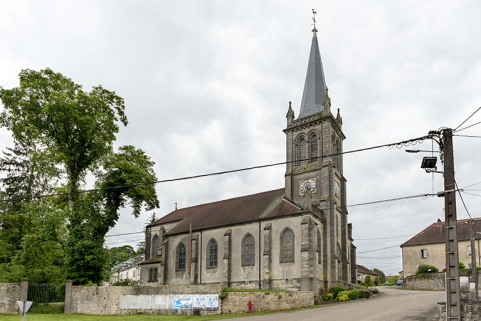 L'église depuis la Grande rue. © Région Bourgogne-Franche-Comté, Inventaire du patrimoine L'église depuis la Grande rue. © Région Bourgogne-Franche-Comté, Inventaire du patrimoine