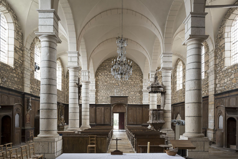 Inérieur : vue des vaisseaux depuis le choeur. © Région Bourgogne-Franche-Comté, Inventaire du patrimoine Inérieur : vue des vaisseaux depuis le choeur. © Région Bourgogne-Franche-Comté, Inventaire du patrimoine