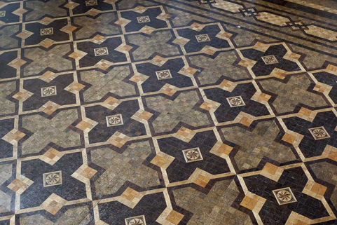 Parquet de marqueterie. © Région Bourgogne-Franche-Comté, Inventaire du patrimoine