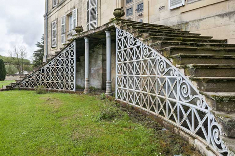 L'escalier double, façade nord. © Région Bourgogne-Franche-Comté, Inventaire du patrimoine